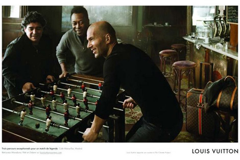 Louis Vuitton Journeys Campaign 2010 With Zidane, Pele And Maradona