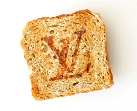 Louis Vuitton LV Monogram on toast