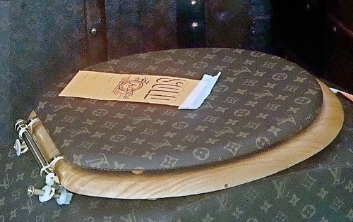 Louis Vuitton toilet seat
