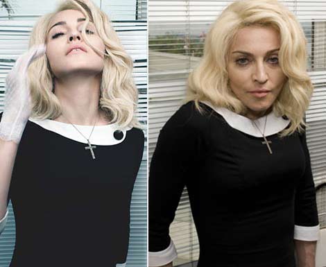 Madonna W Magazine without photoshop