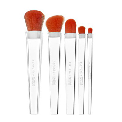 makeup brushes Sephora Pantone Tangerine Tango