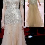 Mandy Moore Sheer sequined Monique Lhuillier dress 2011 Oscars