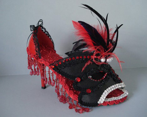 Mardi Gra Masked shoes