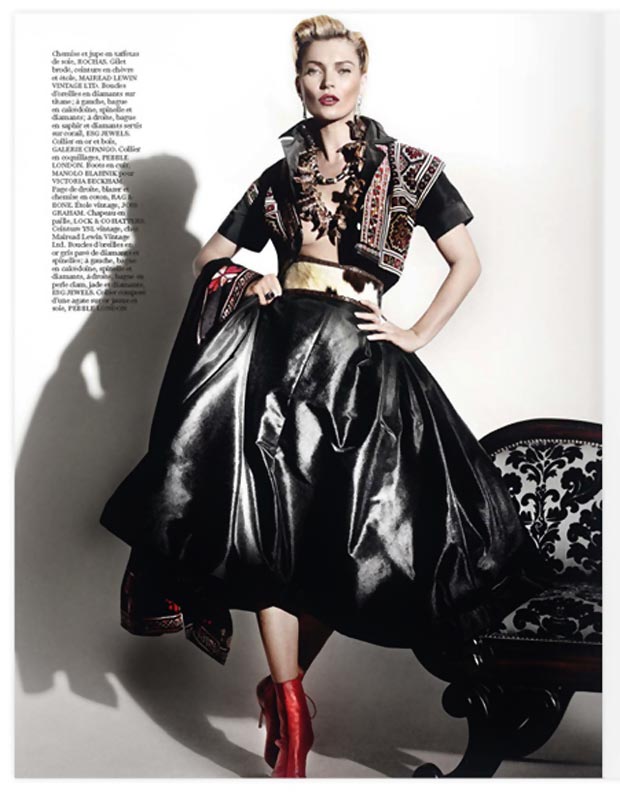 Mario Testino photographed Kate Moss for Vogue Paris April 2013