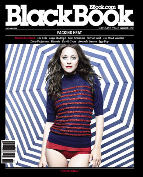 Marion Cotillard Blackbook magazine June 2009 cover