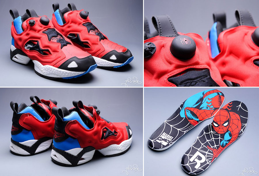 Marvel Reebok sneakers Spiderman