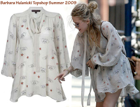 Mary Kate Olsen Barbara Hulanicki Topshop dress