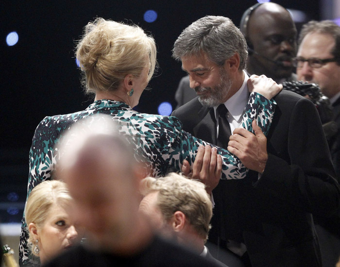 Meryl Streep George Clooney 2010 SAG Awards