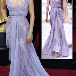 Mila Kunis Elie Saab lavender dress 2011 Oscars