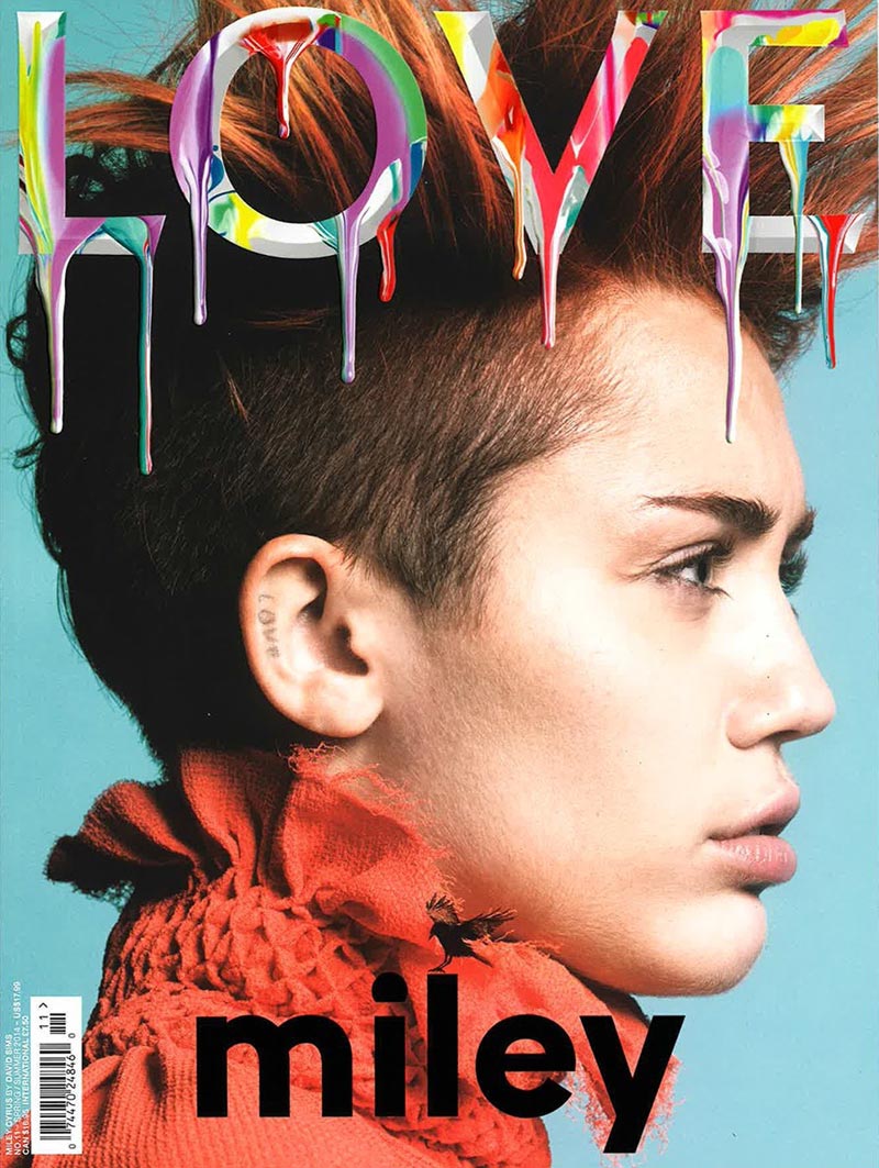 Miley Cyrus Love magazine Spring 2014 cover