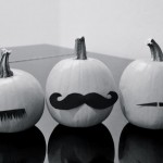 mustache pumpkins stylish halloween
