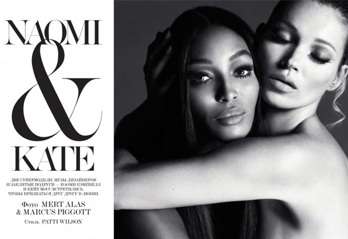 Naomi Campbell Kate Moss Interview Russia December photo