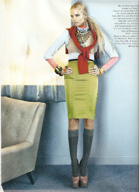 Natasha Poly in I D magazine October 2008