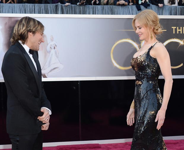 Nicole Kidman Keith Urban 2013 Oscars