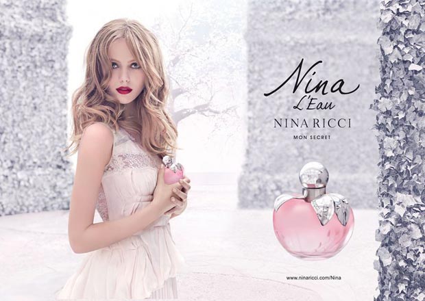Nina Ricci new perfume ad campaign Frida Gustavsson