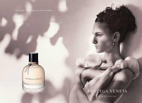 Nine D Urso Bottega Veneta perfume ad campaign