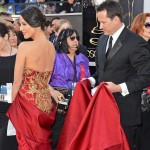 Olivia Munn Marchesa red dress 2013 Oscars