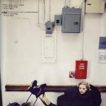 Pam Hogg leggings catsuit Gemma Ward magazine picture