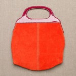 The Panama Orange Bag in Suede JCrew