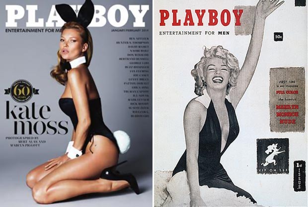 Playboy magazine 60th anniversary issue cover first cover