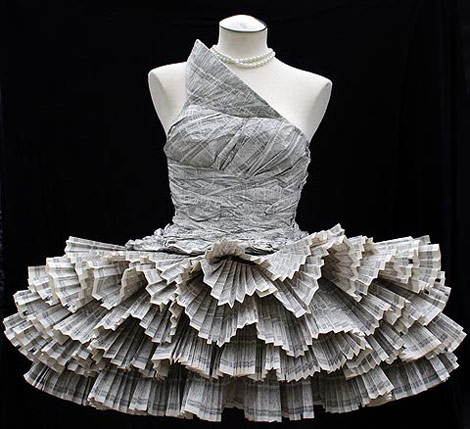 Pleated Paper dress