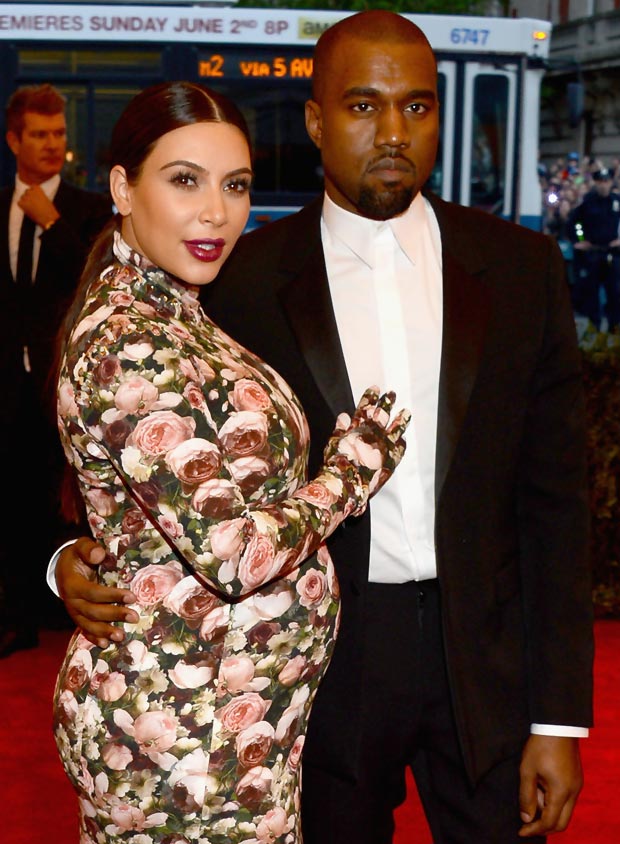 2013 Met Gala Fashion: Pregnant Kim Kardashian Givenchy Roses Dress