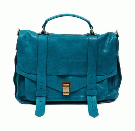 Proenza Shouler PS 1 bag blue leather