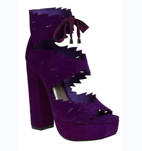 Gorgeous Purple Platform High Heeled Sandals, Senso Diffusion ...