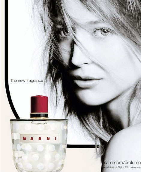 Raquel Zimmermann Marni perfume ad campaign