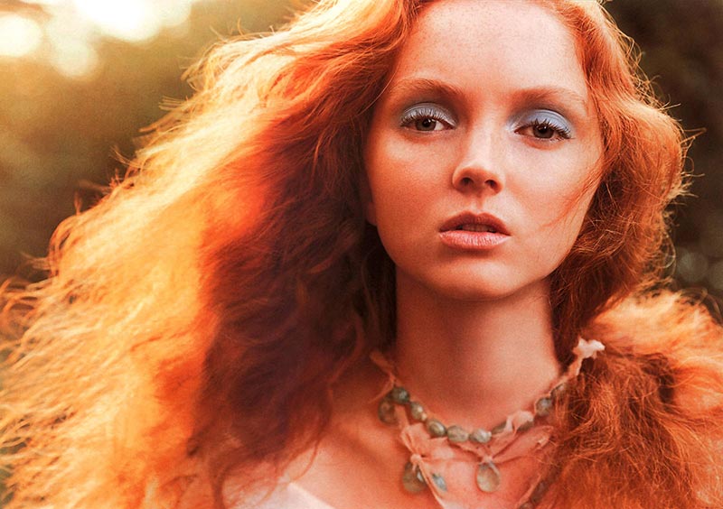 redhead model Lily Cole
