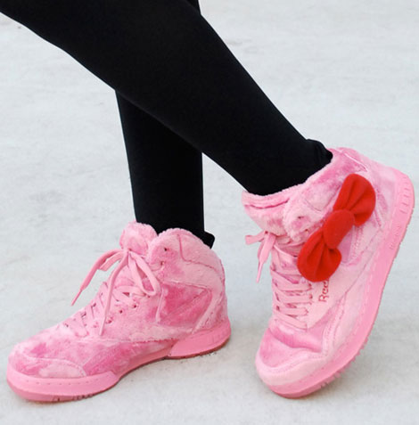 Reebok Hello Kitty Plush Kitty sneakers collection pink