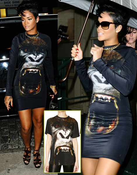 Rihanna’s Christopher Kane Gorilla Print Dress