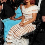 Rihanna JP Gaultier dress 2011 Grammy awards 1