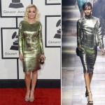 Rita Ora Lanvin dress 2014 Grammy Awards Red Carpet