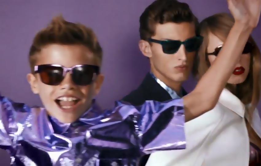 Romeo Beckham pops in everywhere in Burberry campaign