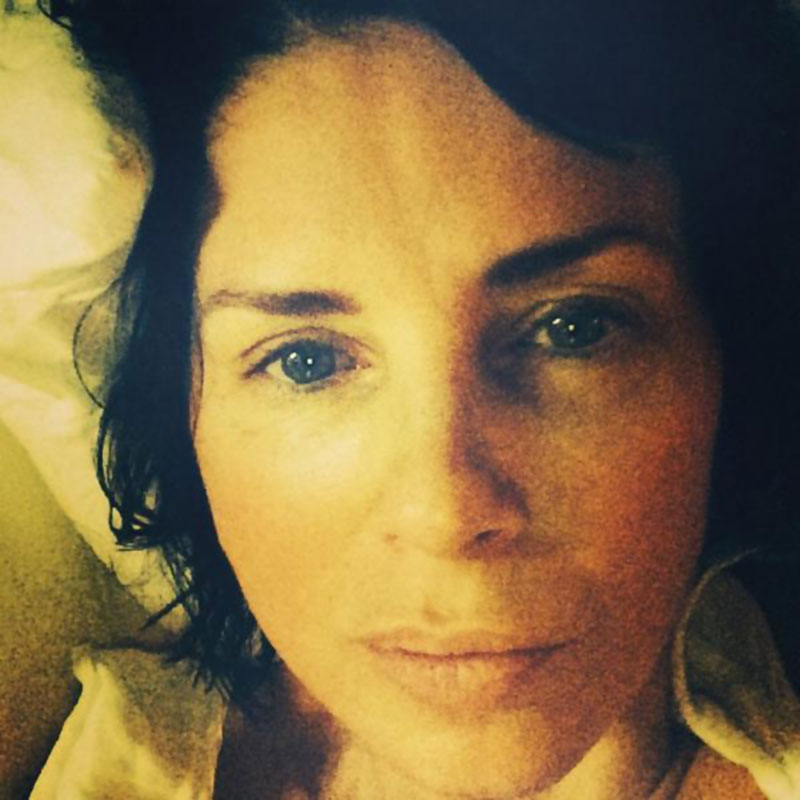 Sadie Frost in bed no makeup wakeupcall