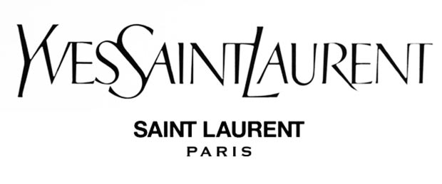 Saint Laurent new logo vs Yves Saint Laurent logo
