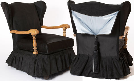 Sarah Louise Dix Couture ball gown chair