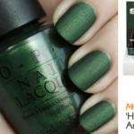 simple nails for Spring matte green nails