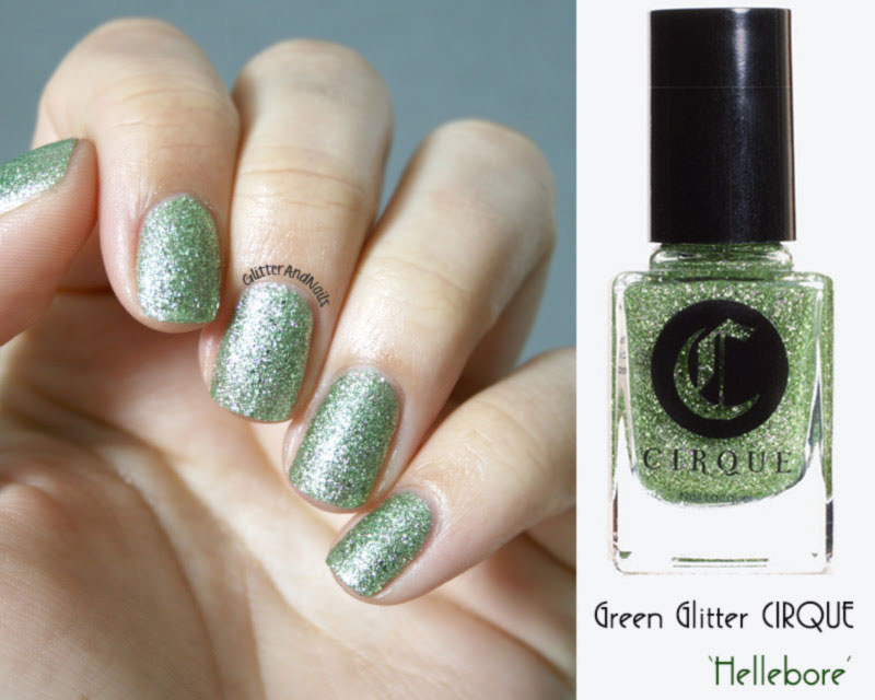 simple spring green nails Cirque Hellebore