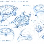 sketches of the original watch Murph Interstellar