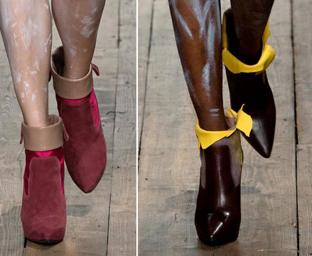 Suede ankle booties V Westwood Red Label Spring 2014