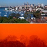 Sydney red storm before after