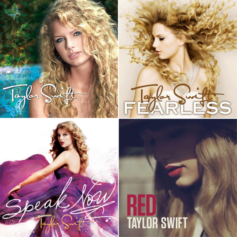 Taylor Swift hair evolution
