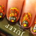 Thanksgiving nails Turkey
