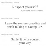 The rules of a Lady