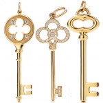 Tiffany Co Gold Diamond Keys
