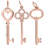 Tiffany Co Rose Gold Diamond Keys