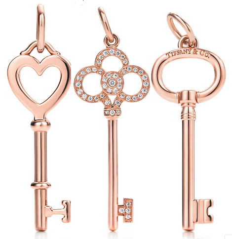 Tiffany Co Rose Gold Diamond Keys