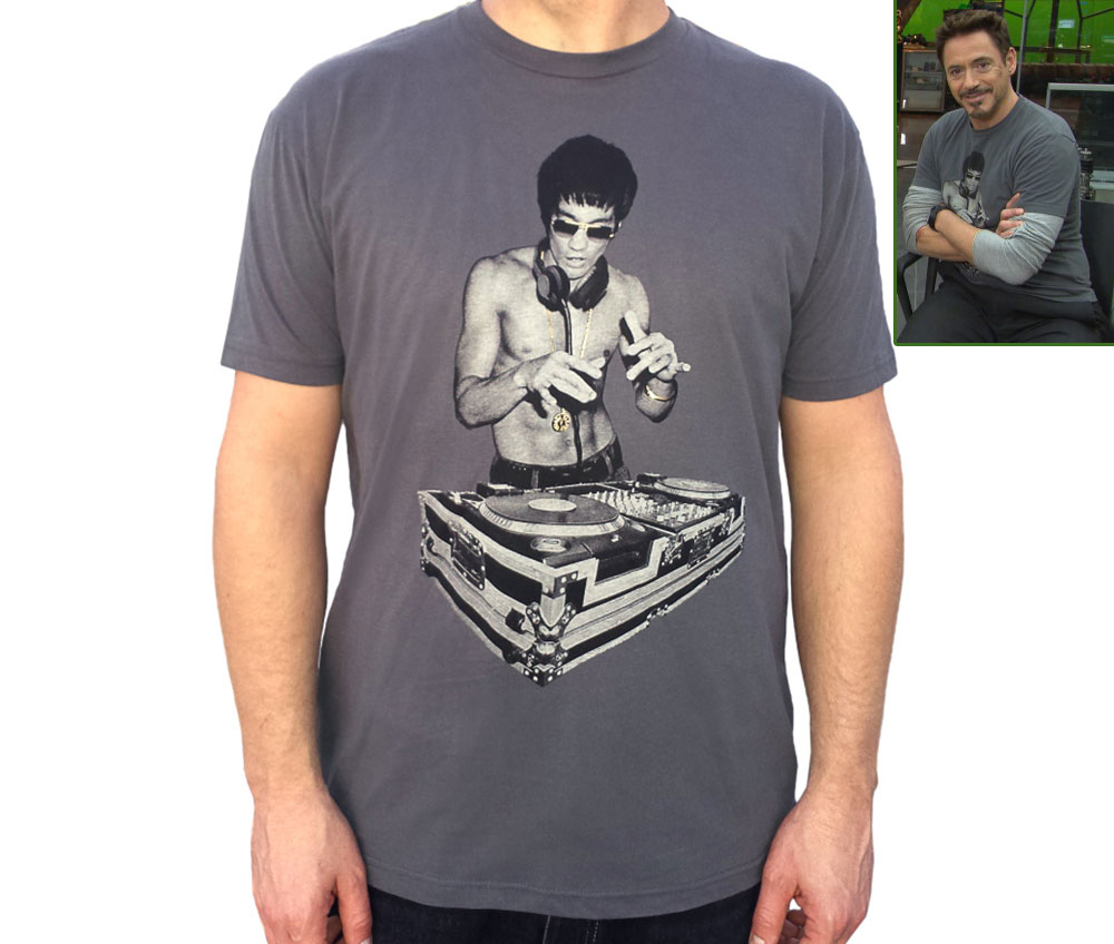 NEW bruce lee DJ  T-shirt as in avengers movie